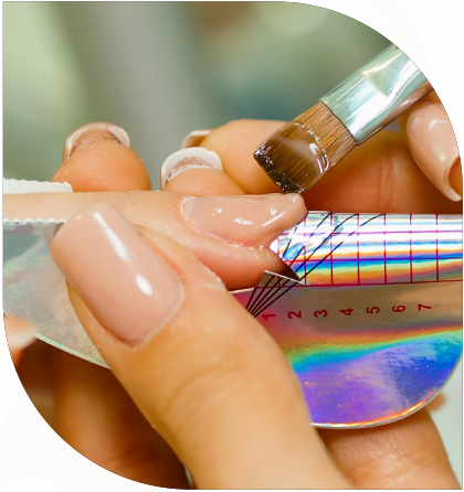 Uñas en gel de construccion + pintado en gel